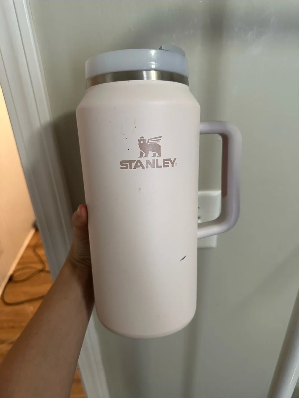 Stanley light pink 64oz water tumbler